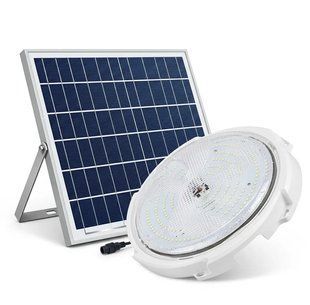 Светодиодный уличный прожектор 60 LED аккумуляторный фонарь с солнечной панелью потолочный 60 Вт Белый HP-5-64 фото