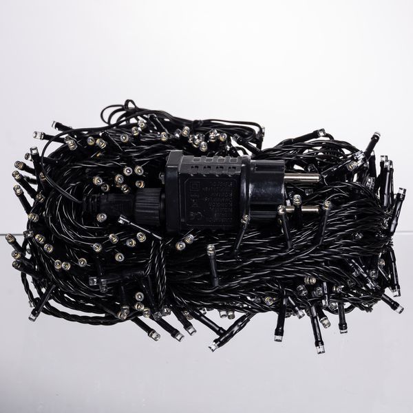 Светодиодная уличная гирлянда нить 50 м 500 LED светодиодов новогодняя гирлянда на дом и елку от сети Желтый CF500L50MBY фото