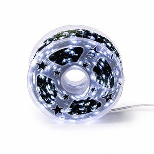 Светодиодная гирлянда роса 100 м новогодняя гирлянда на елку 1000 LED светодиодов с пультом ДУ от сети Белый 1000L100MGW фото