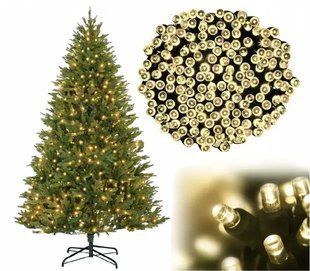 Светодиодная гирлянда на елку 30 м Ekspand 500 LED лампочек новогодняя гирлянда в комнату 8 режимов Теплый Белый LCW-500-CB фото