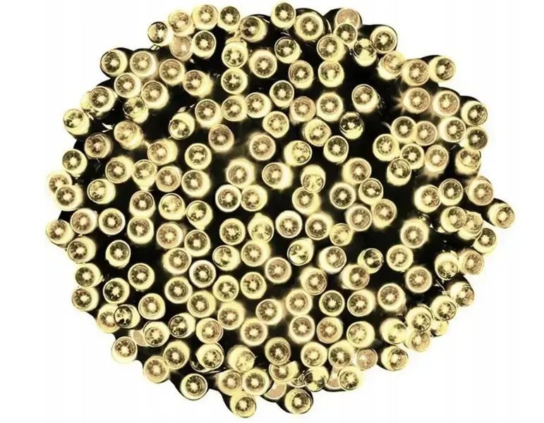 Светодиодная гирлянда на елку 34 м Ekspand 500 LED лампочек новогодняя гирлянда уличная 8 режимов Теплый Белый LCZ-500-CB фото